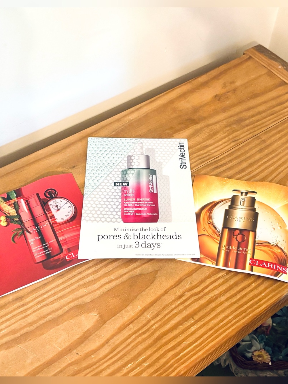 💥 Clarins Total Eye Lift, Clarins Double Serum & StriVectin Super Shrink Samples